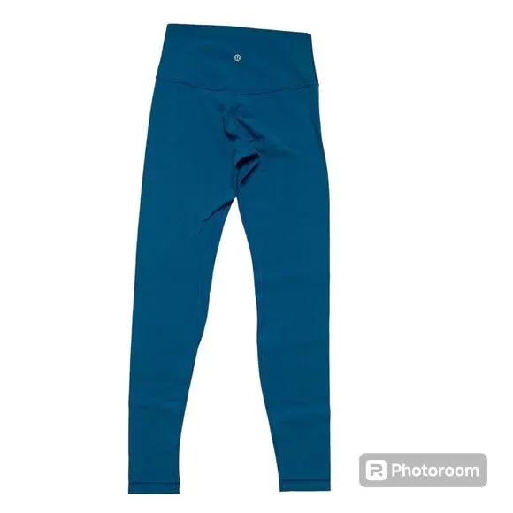 Lululemon Align Pants 28” Leggings Women’s Sz 6 Teal Blue - Picture 2 of 4